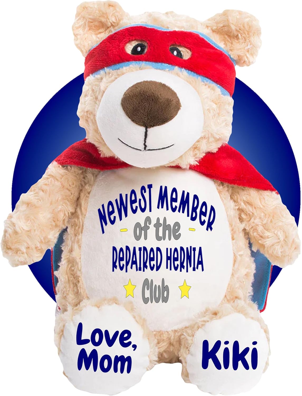 Hernia Surgery Gifts for Children - Personalized Hernia Repair Recovery Pillow - Hernia Surgery Recovery Gifts - Diaphragm Repair for Kids - Diaphragmatic Hernia Items (Superhero Bear)
