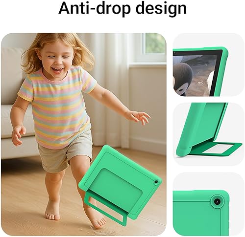 Miniatura 4 de ApoloMedia - Tablet para niños, pantalla HD de 10.1 pulgadas, Android 15, 64GB de almacenamiento, 8GB de RAM, modo de protección ocular, batería de