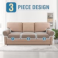 Vista 105 de H.VERSAILTEX Multi-Pieces Sofa Covers Stretch Couch Covers Form Fitted Seats and Back Cushions Covers