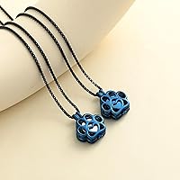 Vista 82 de Oinsi Joyería de Cremación de Mascotas Para Cenizas Para Perro/Gato con Forma de Pata de Acero Inoxidable Medallón Conmemorativo Collar de Urna Mini