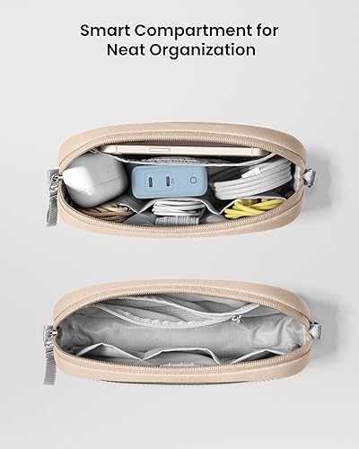 Vista 161 de tomtoc Estuche organizador de accesorios de viaje para electrónicos y cables, para teléfono, Airpods, unidad USB y artículos diarios y esenciales