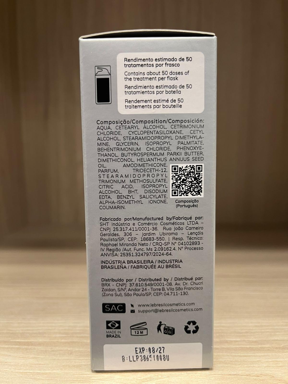 Mascarilla capilar Leave-In L4 Molecular Peptides – Repara el cabello seco o dañado – Restauración molecular profunda en 4 minutos – 3.38 onzas líquidas 6