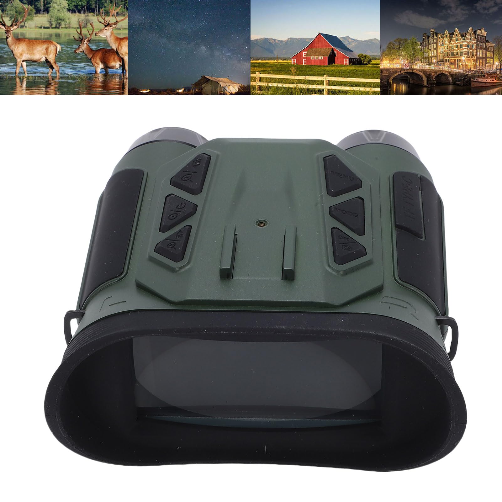 VBESTLIFE des Lunettes de Vision Nocturne, des Jumelles de Vision Nocturne 4K avec Une Batterie Rechargeable de 3000mAh, Une Photo et Une Vidéo, Un écran HD 2,4 Pouces pour Le Camping et