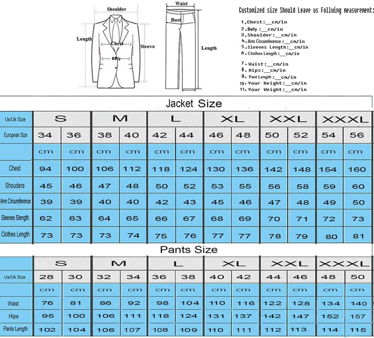 Men's Suits Slim Fit Wedding Groom Tuxedos 3 Pieces with Gold Buttons Formal Suit Notch Lapel