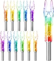 Vista 8 de 6/12 PCS S Lighted Nocks for Arrows .244"/6.2mm Inside Diameter Lighted Arrow Nocks for Archery Hunting