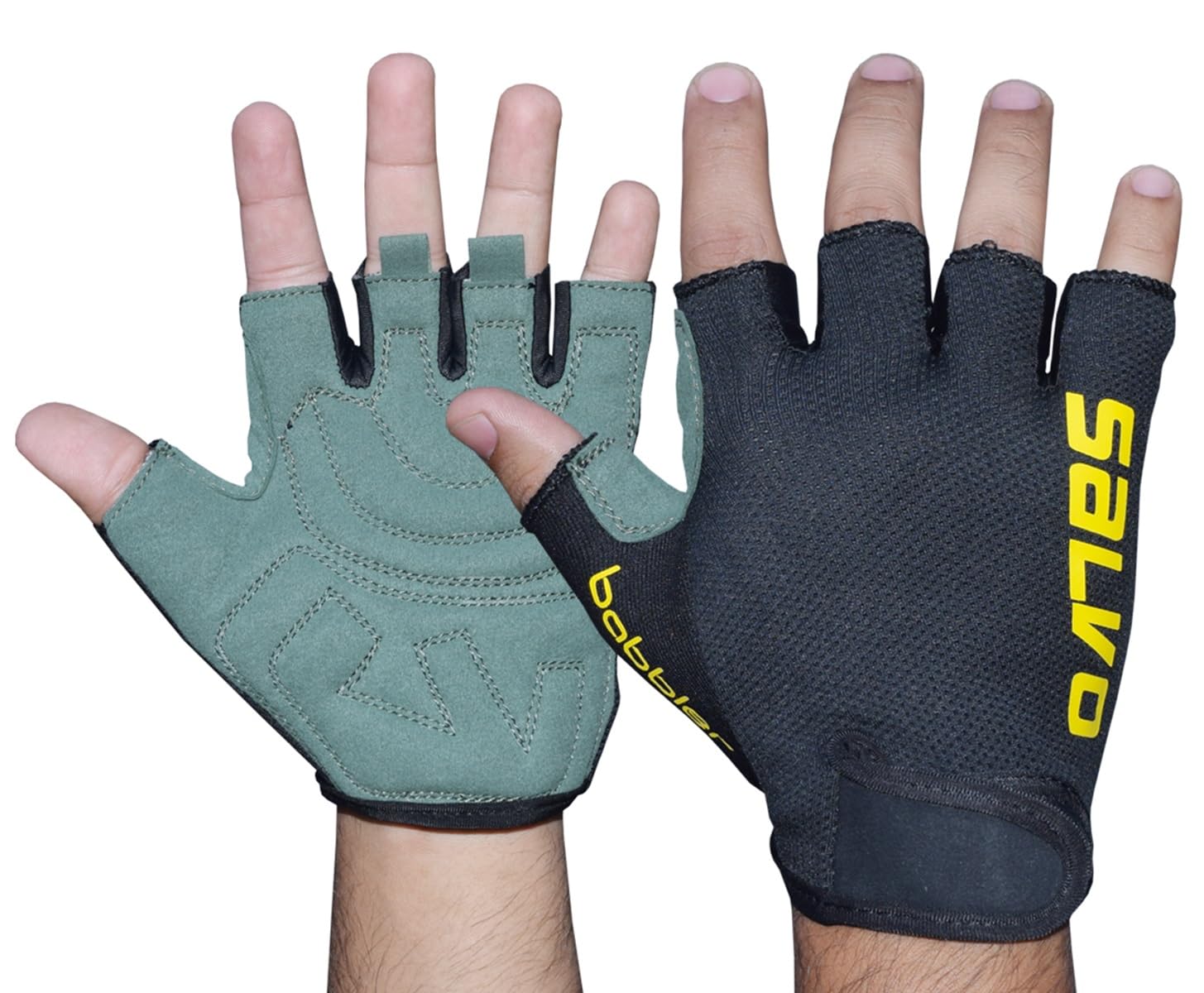BABBLER Salvo PU/Suede Weightlifting Gym Gloves for Men & Women-picture-14