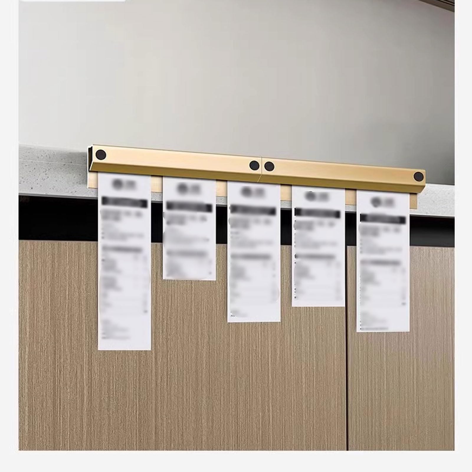 Porta Comandas, Soporte Comanderas Restaurante, Fácil Instalación, Porta Tickets Restaurante, para Restaurantes, Barra para Comandas Cocina, Para Ticket Cocina, Bar, Pedido(60cm (23.62in))