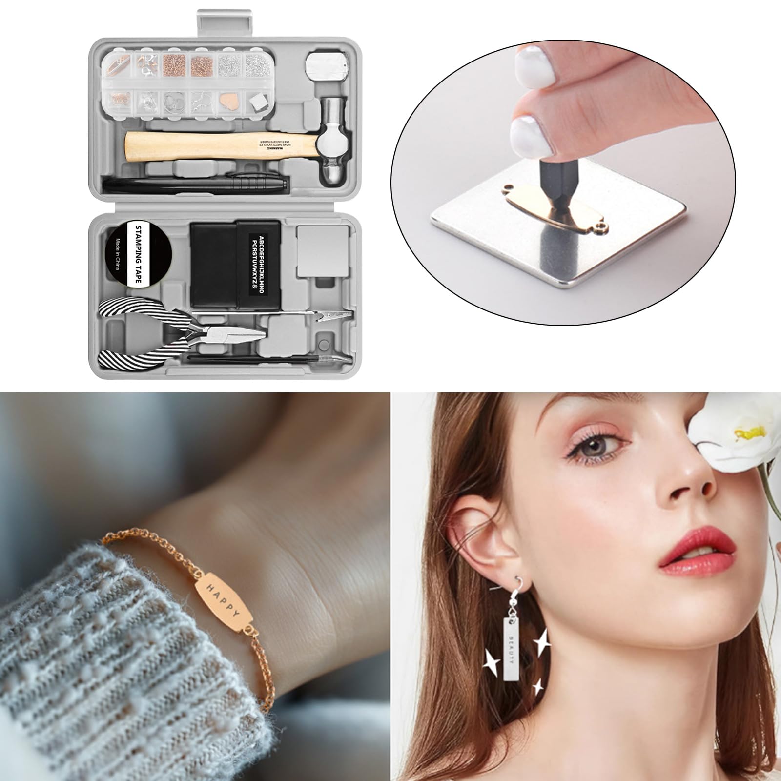 Pinza Per Gioielli Impostare Perline Multifunzionali Riparazione Un Comodo Supporto Attrezzi Braccialetti Kit