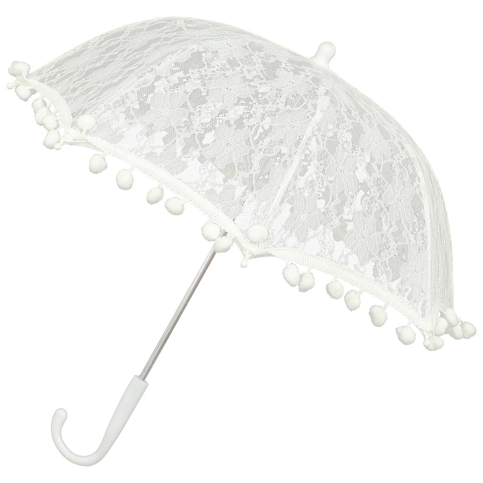 Parasol de mariée en dentelle fleurie pour un goûter chic en extérieur