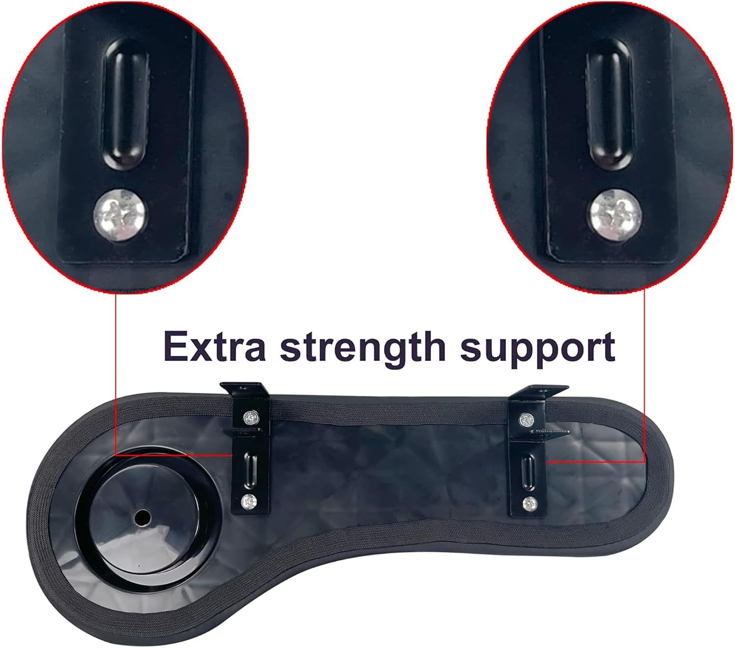Huskey Golf Cart Armrest with Cup Holder/Rear Seat Arm Rests Compatible with Yamaha-Golf Cart/Golf Cart EZGO/Club Car Cup Holders Can be Installed by Drilling or Non-Drilling Brackets