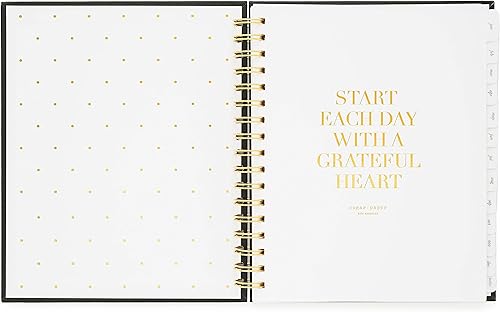 Miniatura 2 de Sugar Paper Agenda en espiral exclusiva, negro, 2024, diseños semanales diarios mensuales, enero a diciembre de 2024, 7.5 x 9.25 pulgadas (negro)