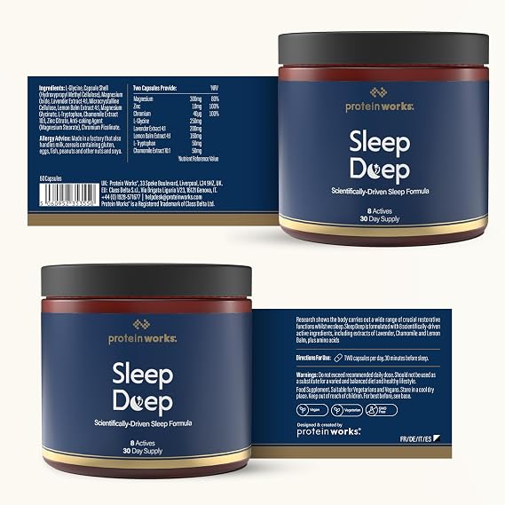 Protein Works | Sleep Deep, Improves Sleep Quality, 60 Capsules