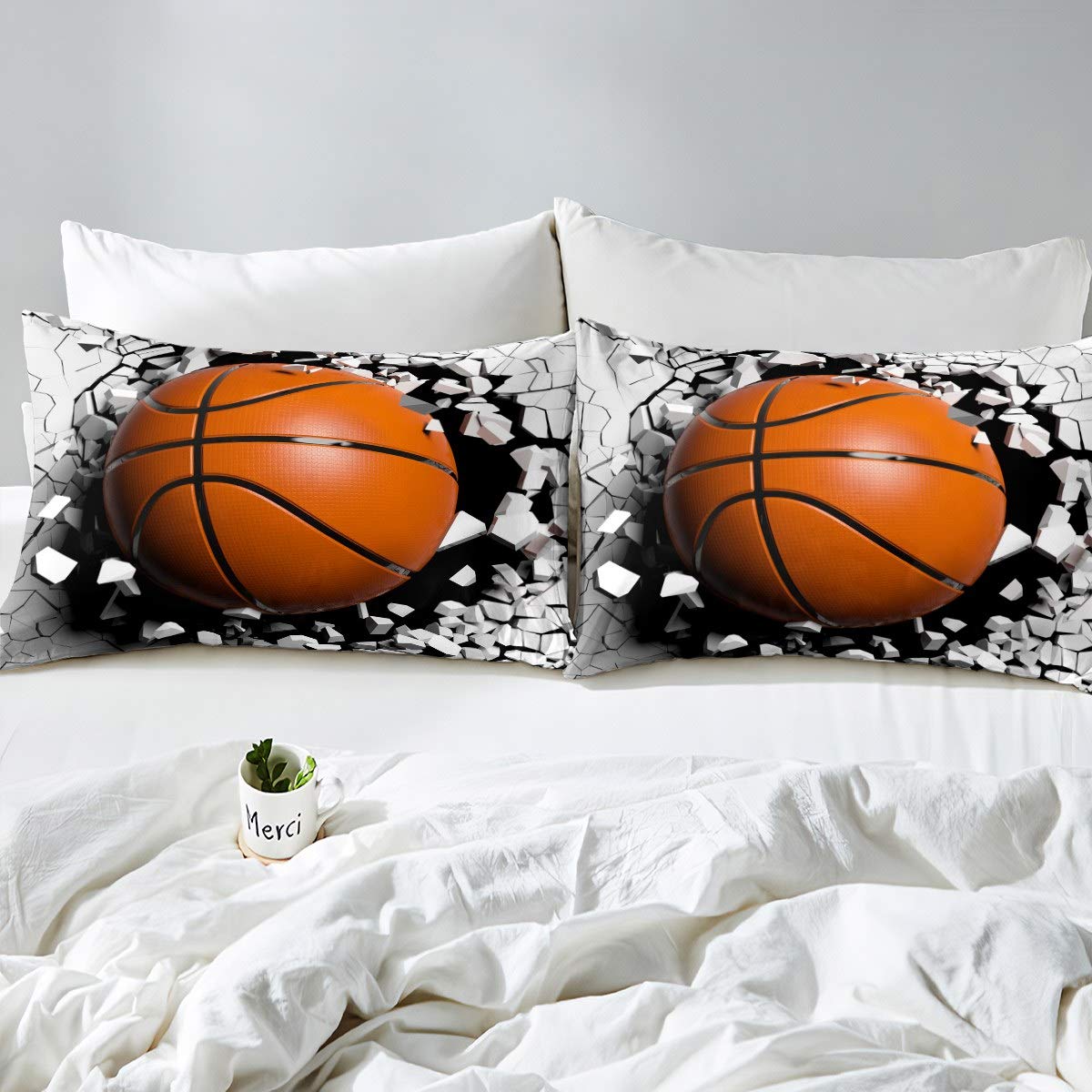 Set Biancheria Da Letto Scherma Per Bambini - Copripiumino E Federe Sportive Moderni, 3 Pezzi - Foto 8