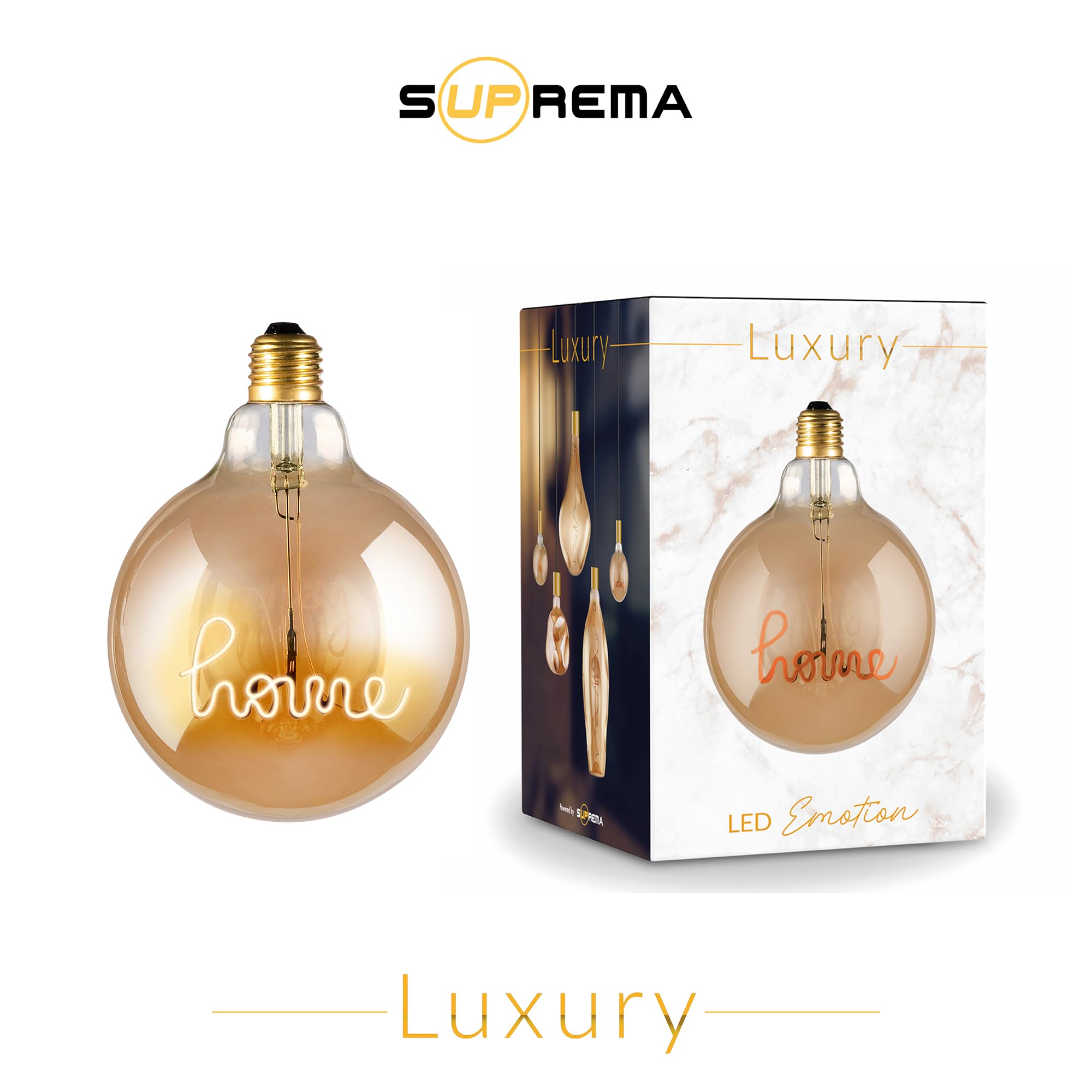 Suprema Ampoule LED Décorative Mini Globe Irrégulier, Dimmable