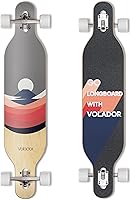 VOLADOR Urban Freeride Pro 42" Longboard - Epoxy Maple Camber Concave Deck, Adjustable Trucks, 78A Wheels for Commuting & Freeride