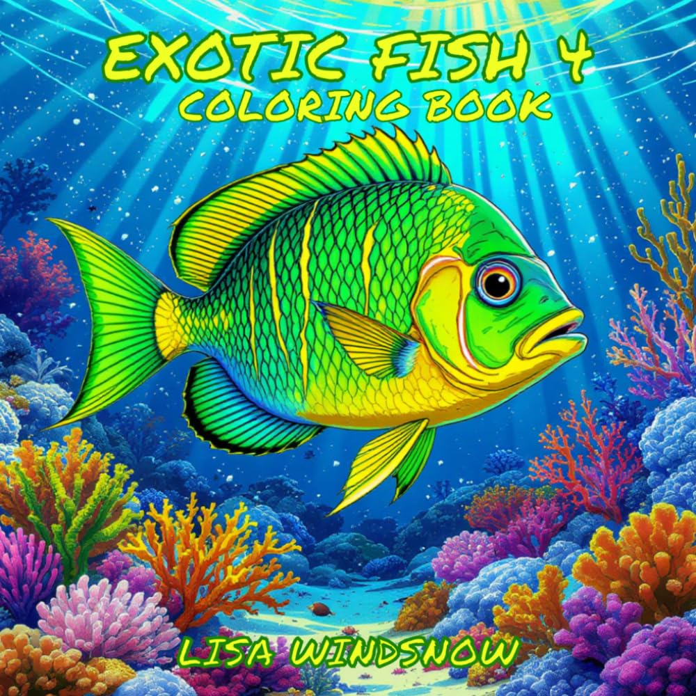 EXOTIC FISH 4: COLORING BOOK