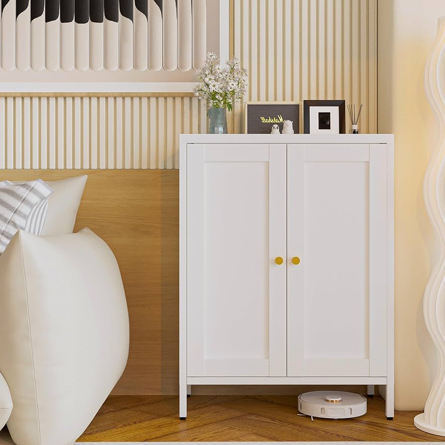 サイドボード 鋼製 キャビネット 扉付き リビング 収納 観音開き 調節可能 Amazon.co.jp: 科飛亜 サイドボード 鋼製 キャビネット 扉付き