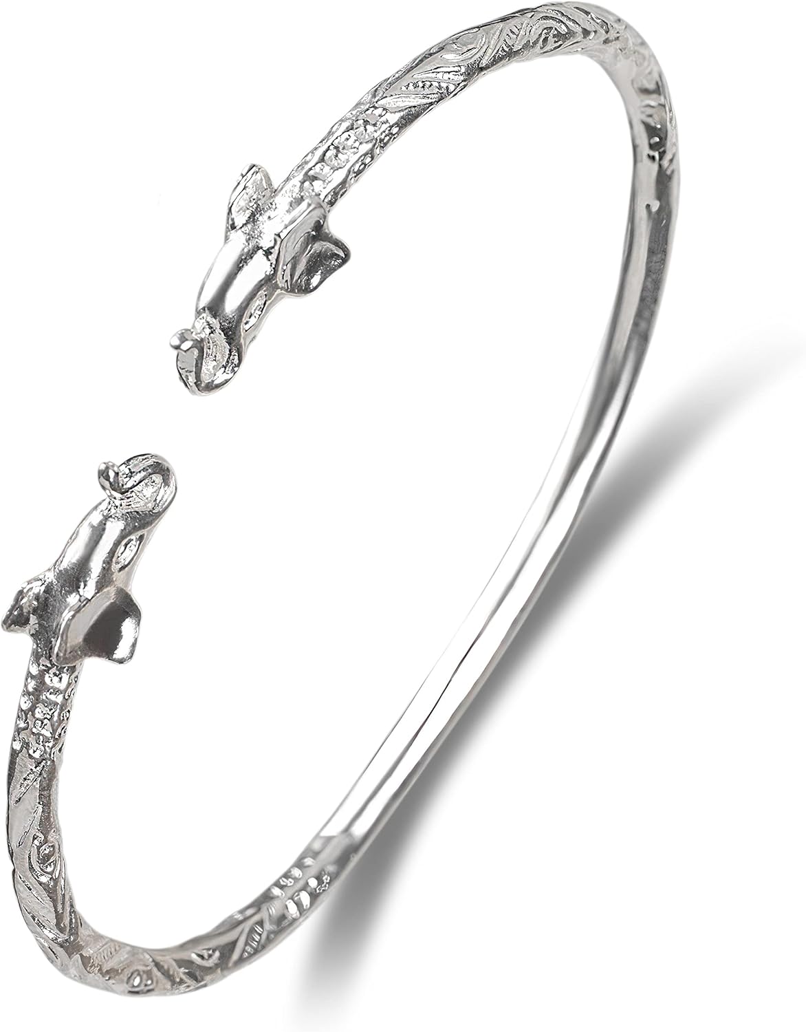 Better Jewelry Elephant .925 Sterling Silver West Indian Bangle, 1 piece