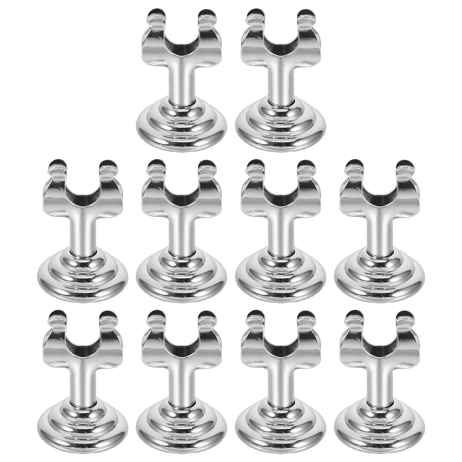 10 Pezzi Clip Porta Cartelli in Metallo Inox Supporto Verticale per Etichette da Banco per Panetterie Supermercati e Negozi Retail Resistente e Facile da Usare