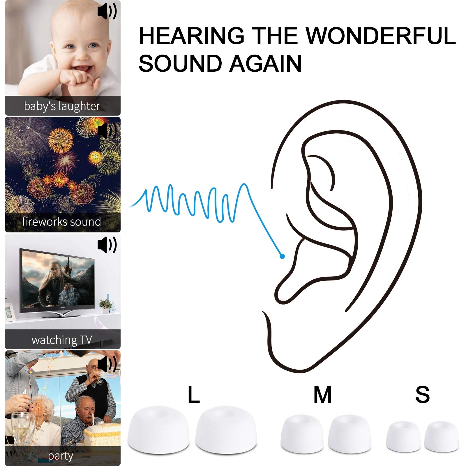 XIAOKOA Rechargeable Hearing Aids for Seniors,Mini Dig...B08PYDLHL4