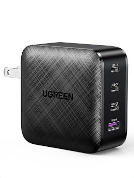 UGREEN Nexode 65W GaN USB C Charger, 4-Port Fast Wall Charger