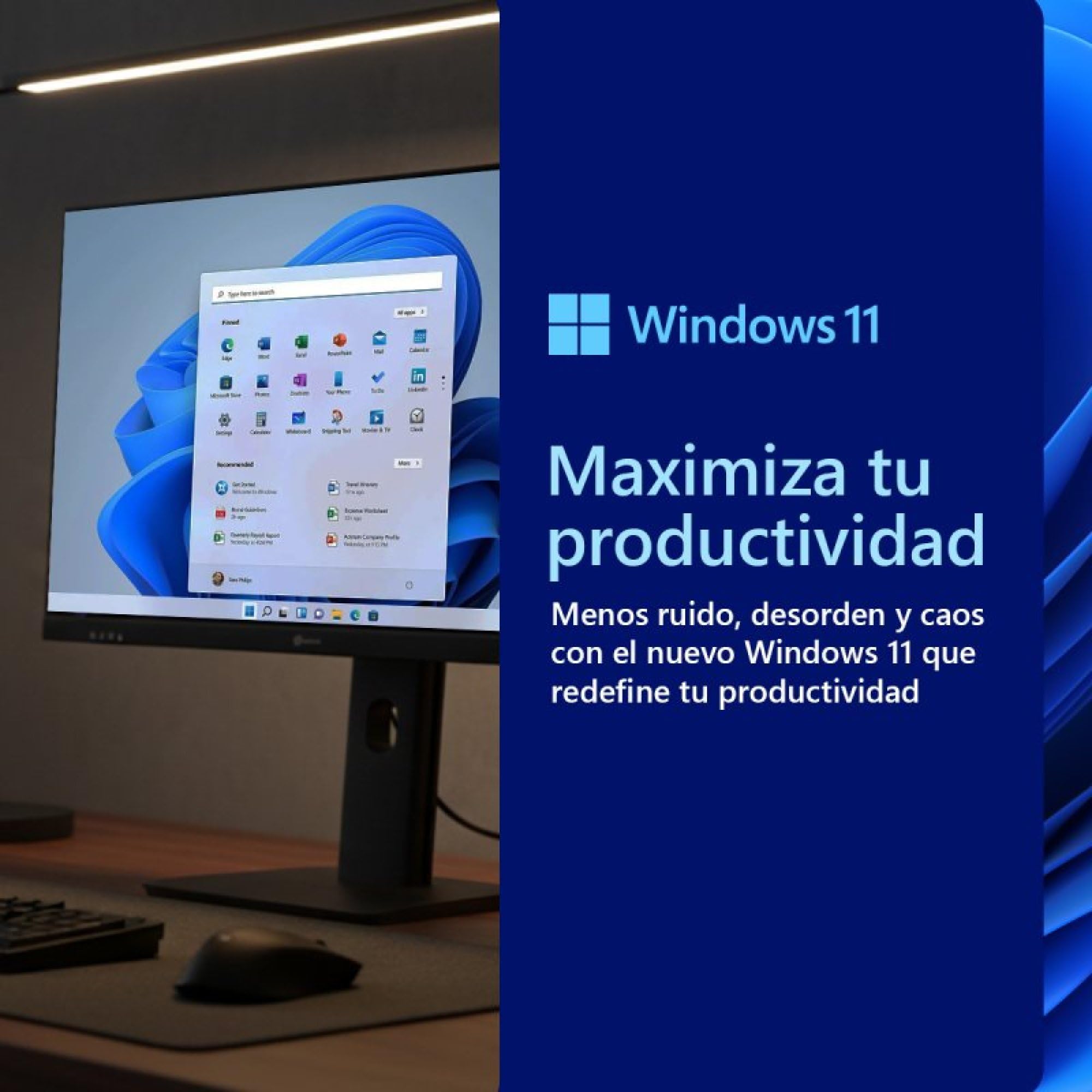 Alurin Flow PC All in One, Intel Core i5-12400, 16GB RAM DDR4, 1TB SSD, 24” Full HD IPS 75Hz, Windows 11 Home, Altura Regulable, USB-C, HDMI, Diseño Todo en uno para Trabajo y Ocio