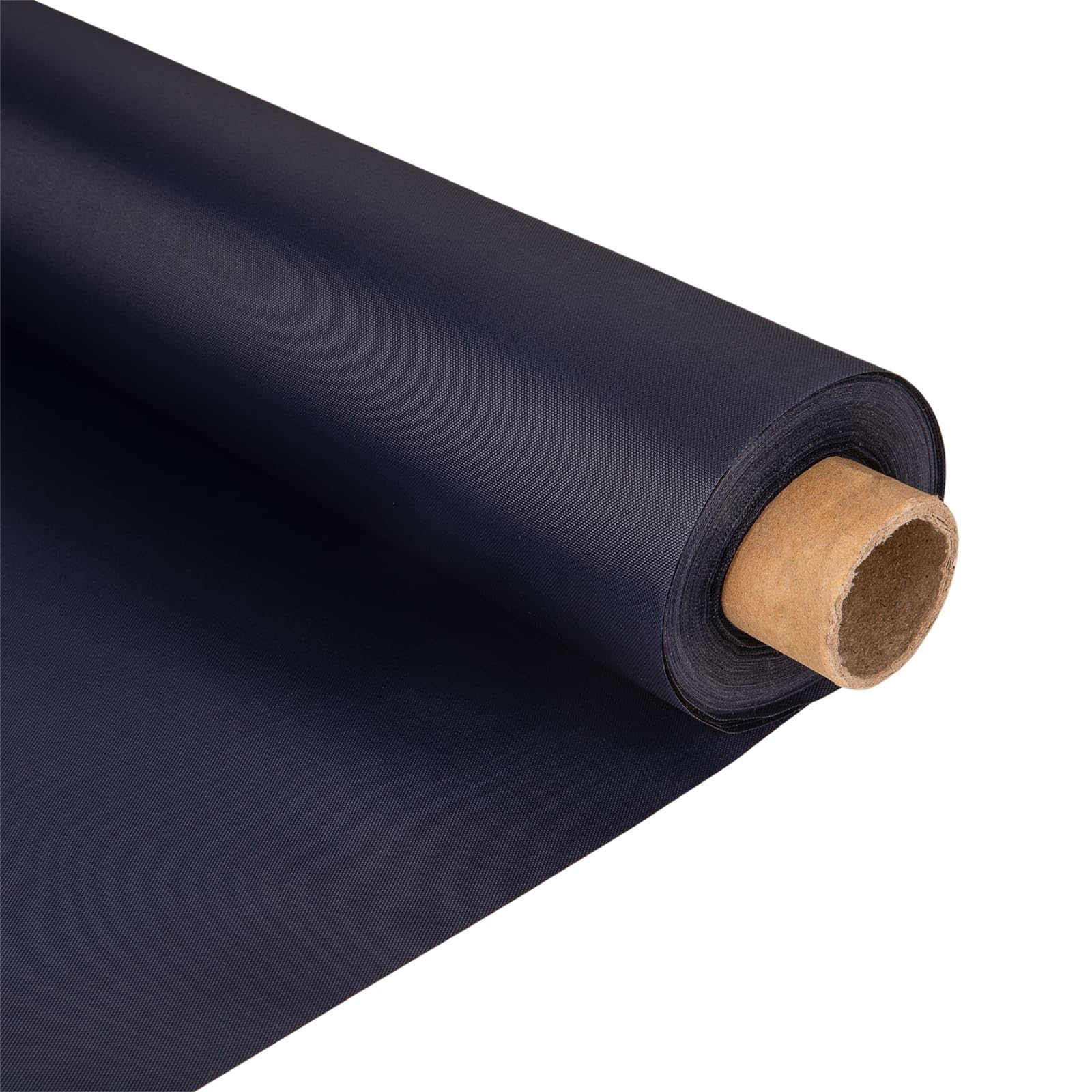 5 Metre Navy Blue, Waterproof Outdoor Canvas Fabric. 100% PU Polyurethane Fabric, 150GSM, 0.3mm Slim and 150cm Wide. UV Resistant Material, for Making deckchairs, beanbags, awnings, and More. — image 1