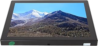 Mini Monitor LED, 8 Polegadas Montado na Parede 4:3 Dez Pontos de Toque Capacitivo 16:9 Proporção Monitor de Tela Sensível Ao Toque HD Interface Multimídia para Supermercado (plugue da ue)