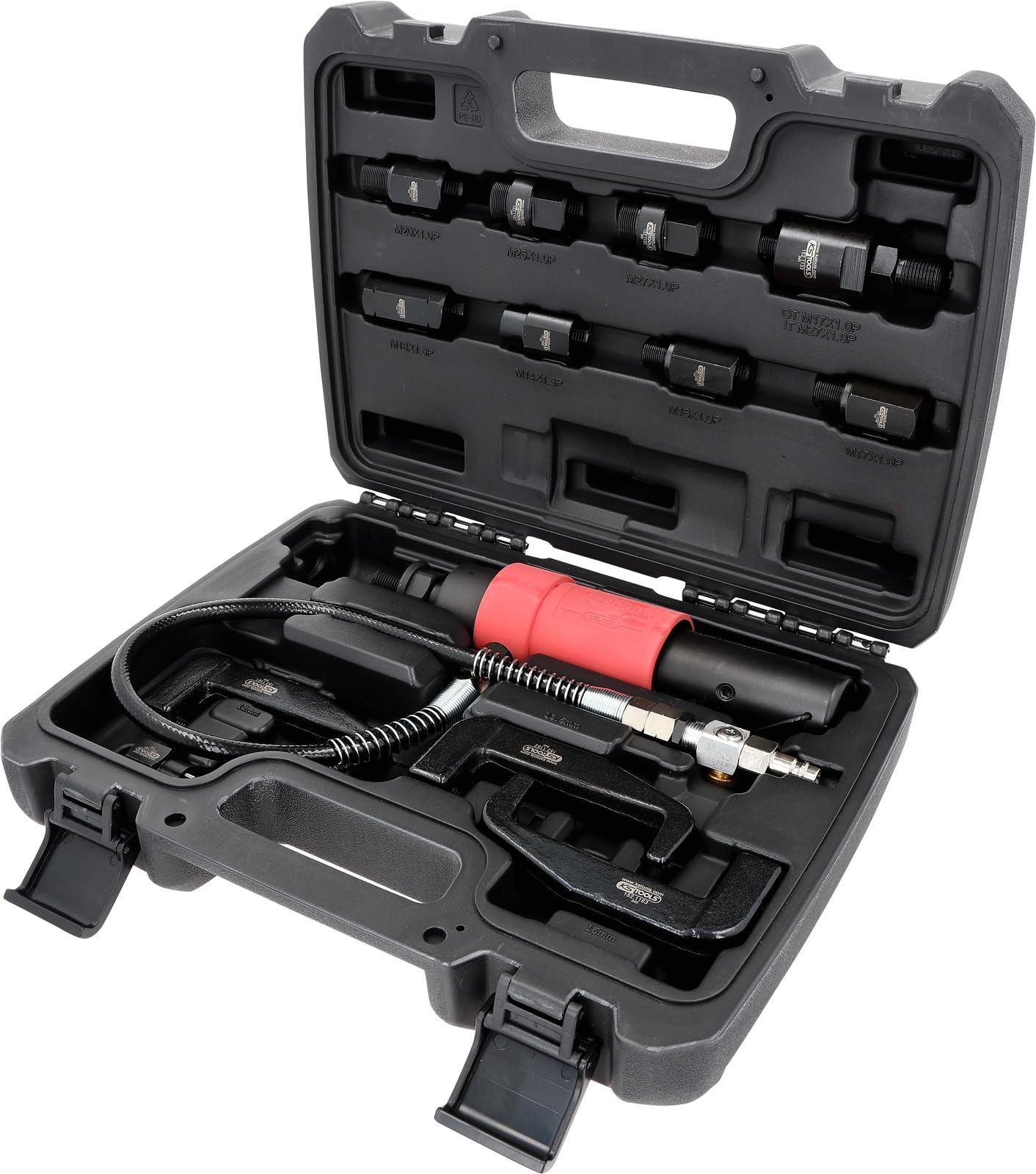 KS Tools 152.1130 Druckluft Injektoren-Auszieher-Satz, 9-tlg