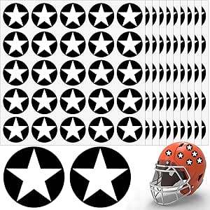 Amazon: Star Helmet Stickers Football Baseball Helmet Stickers 1-1/