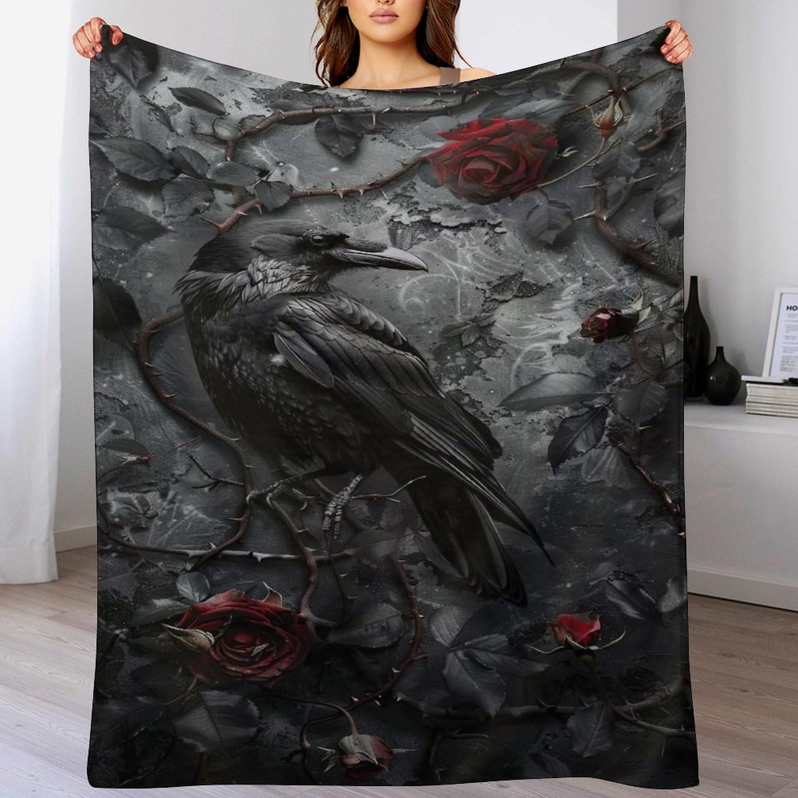 Couverture corbeau légère et chaude idéale pour vos voyages