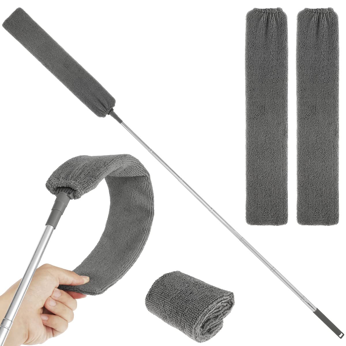 Under Appliance Gap Cleaner - Telescopic Dust Brush With Extendable Pole For Hard-to-Reach Spots - View #8