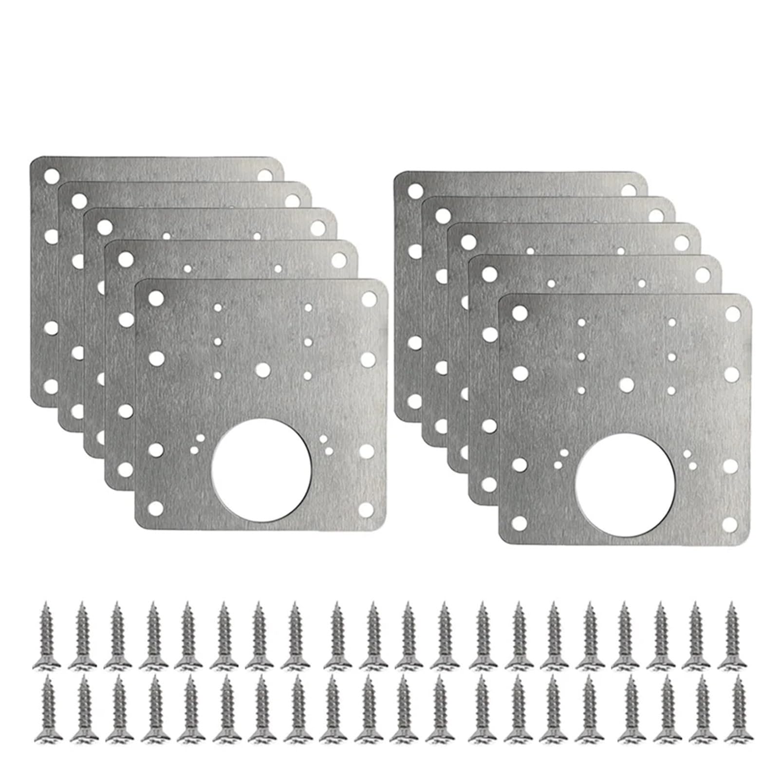 Kit plaque réparation charnière porte armoire acier inoxydable