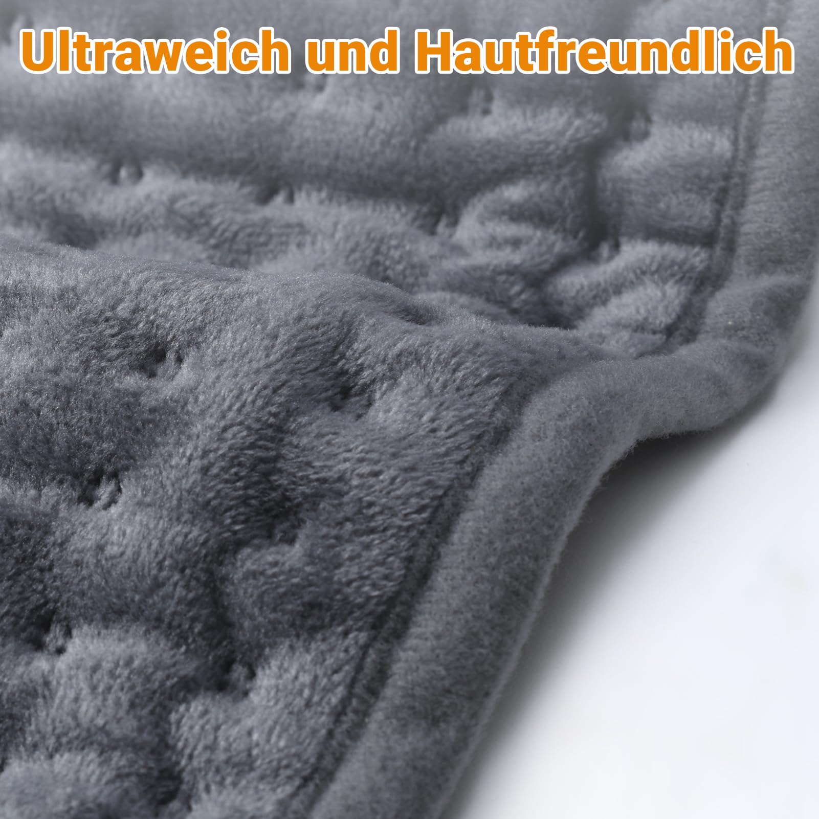 Comfytemp Heizkissen mit Abschaltautomatik Ultraweich Elektrisches Wärmekissen mit Sicherheitssystem für Rücken Bauch Nacken Schulter Heizdecke (30x60cm) Geschenke für Mütter, Frauen, Mama, Papa