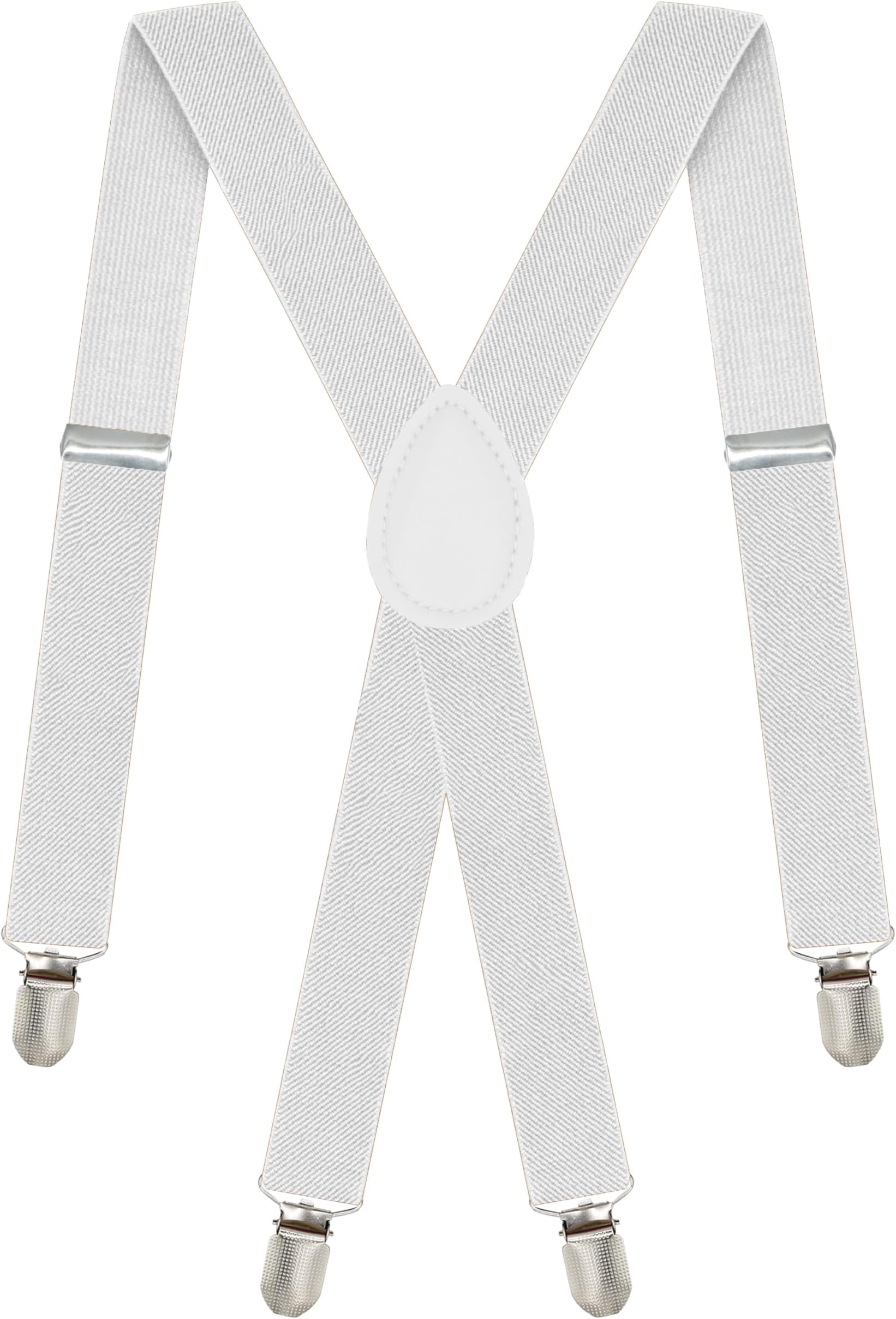 Suspenders for Men - Adjustable X back Suspender with 4 Strong Clips