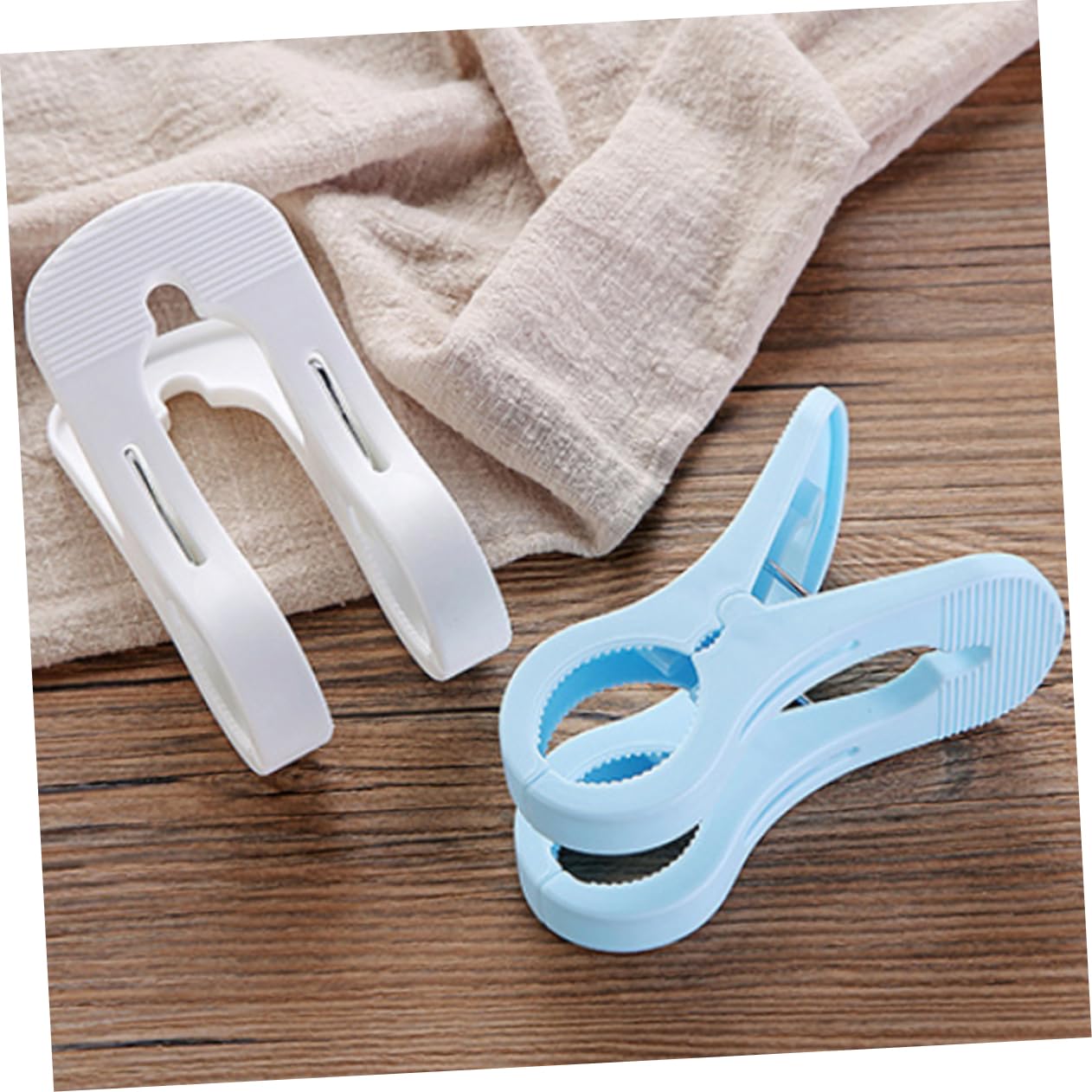 Zerodeko 10stücke Teiliges Große Winddichte Wäscheklammern Aus Strapazierfähigem Pp-Kunststoff rutschfest Mit Starken Zähnen Für Bettdecken Und Schwere Kleidung Blauer Clip Für Wäsche Und s
