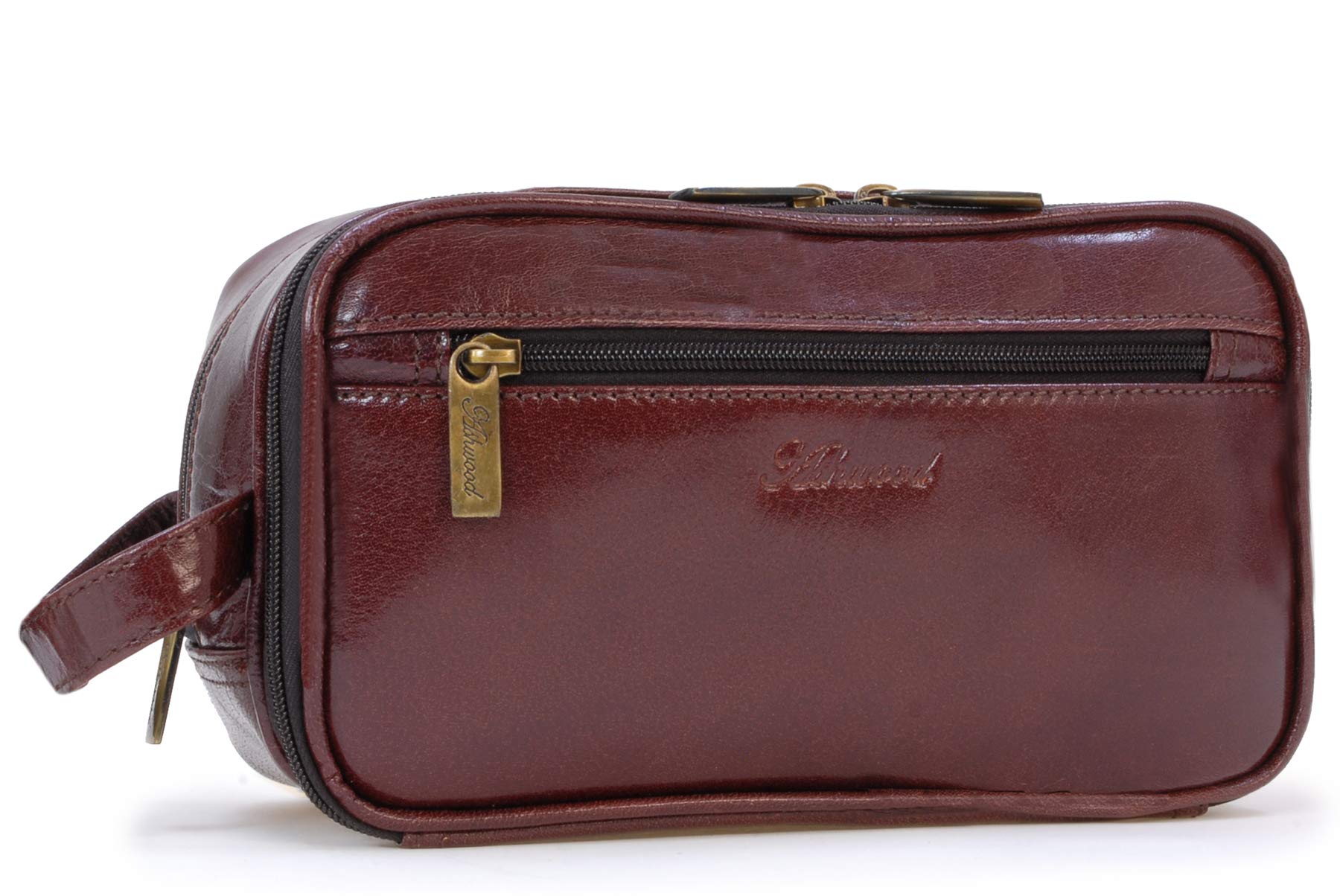 ASHWOOD - Leder - Wäschetasche/Rasierentasche Chelsea - Cognac Braun