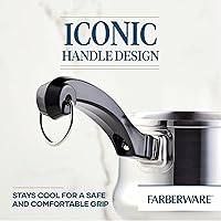Vista 111 de Farberware Classic Series - Cazo de acero inoxidable, 1 litro, Tapa coladora