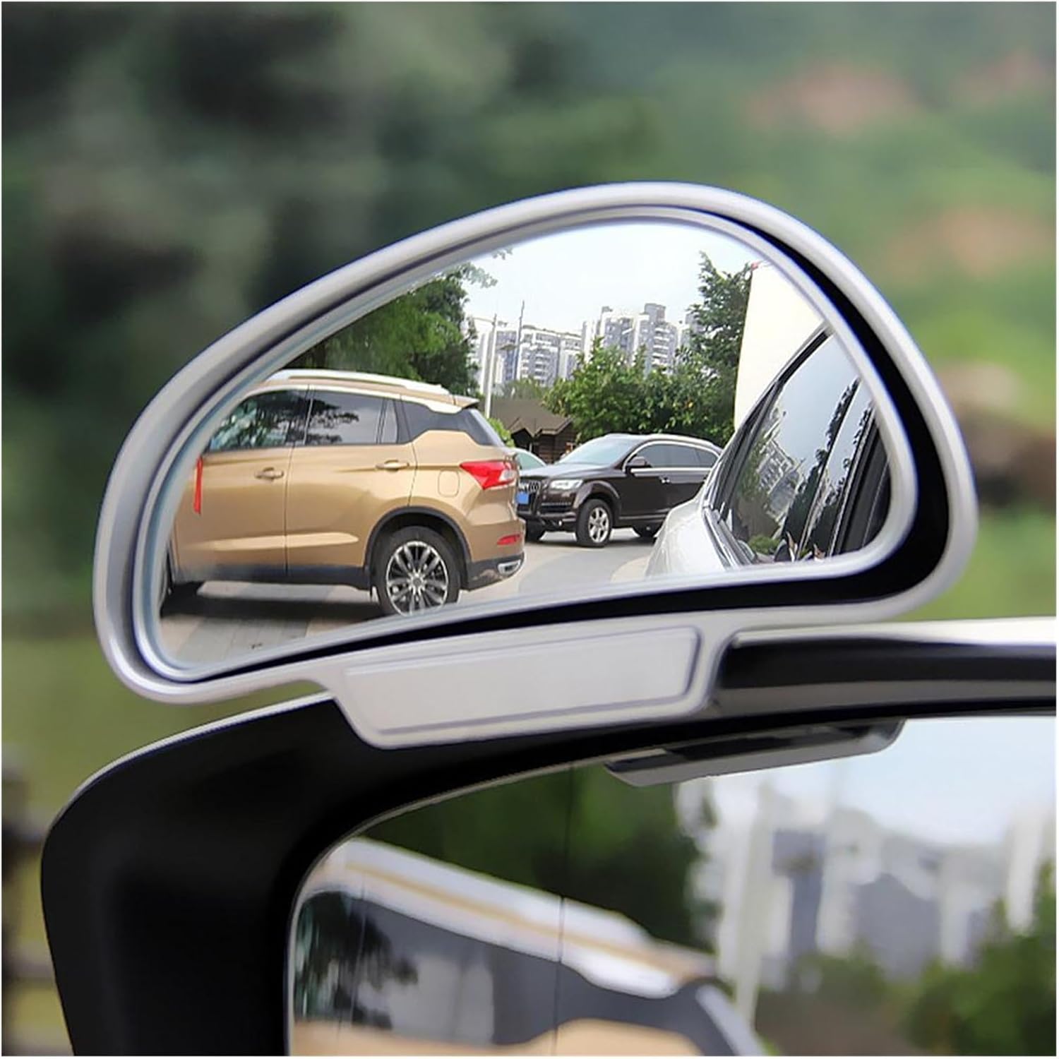 Adjustable Blind Spot Reversing Mirror - Curved Glass Wide View Rearview Auxiliary Mirror for Enhanced Parking(B)