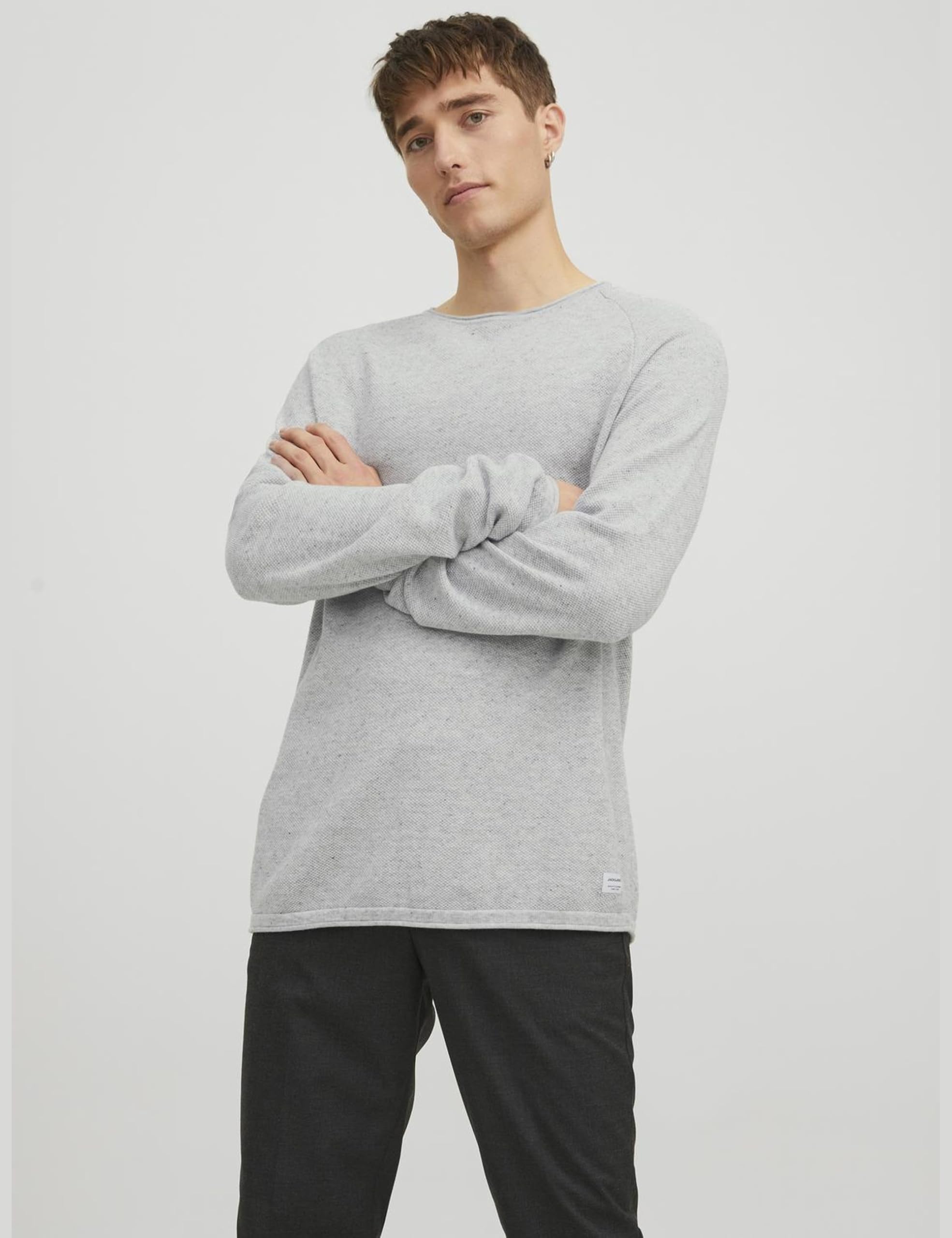 JACK & JONES Knitted Pullover Plain Knitted Pullover