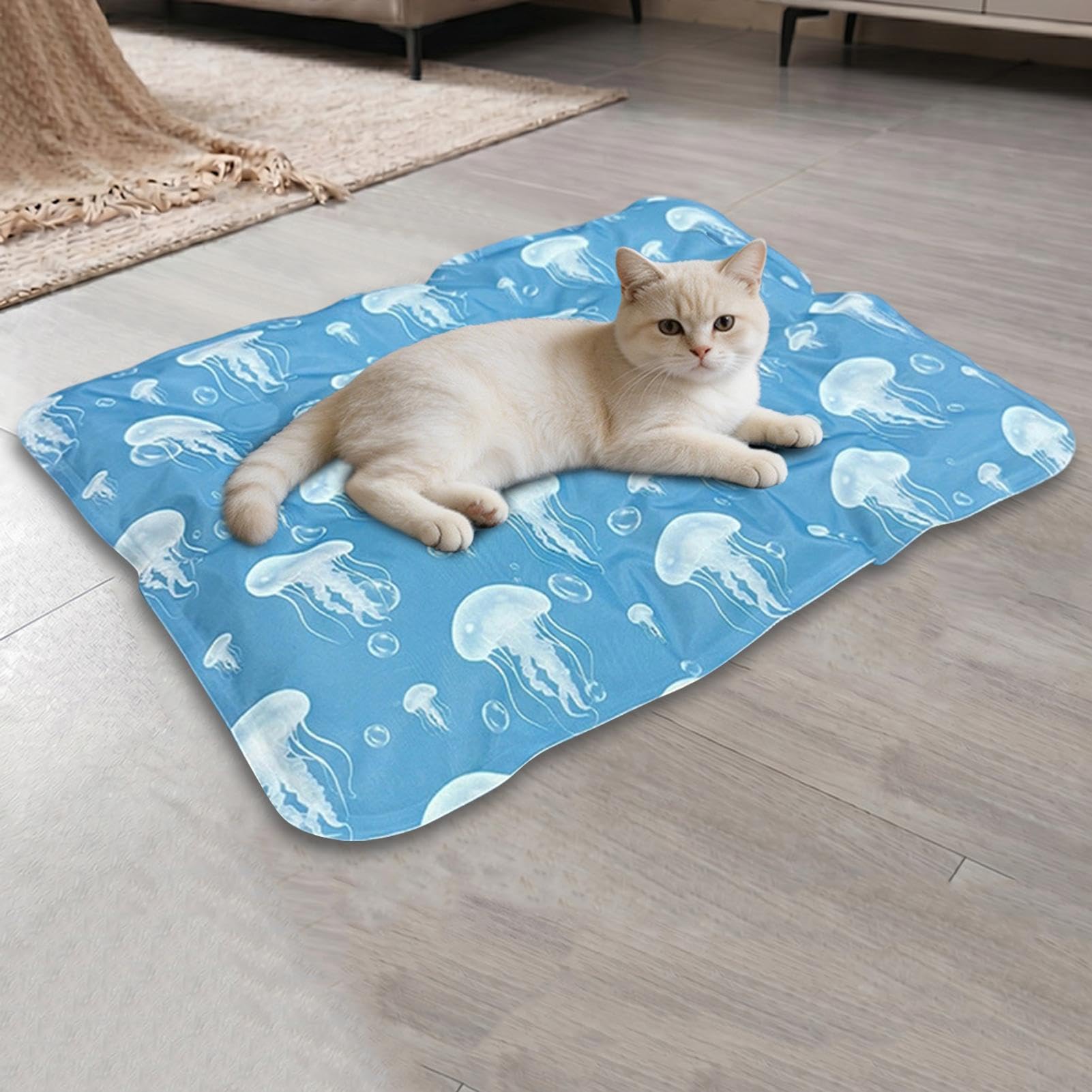 Generico Erfrischende Matte aus flexiblem Gel und gepolstertem Kissen, kühlend für Welpen – für Katzen, Hunde, Welpen, Haus, Innen- und Außenbereich, Garten, Wohnzimmer, Reise, Sommer