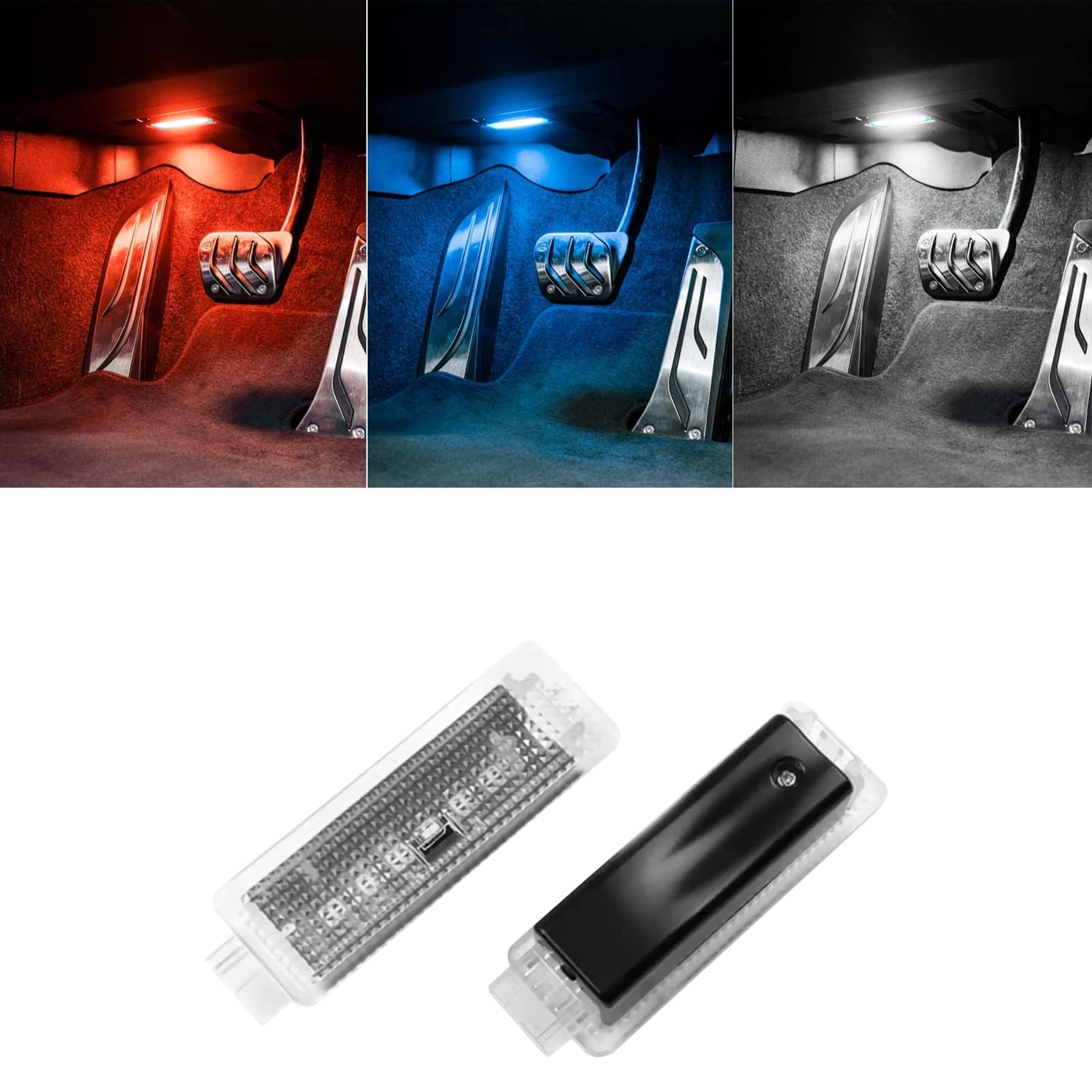 TTCR-II Compatible con Iluminación LED para pies BMW 1 2 3 4 5 7 X1 X3 X4 | F01 F10 F20 F22 F25 F26 F30 F32 F48 Luces LED para del Espacio para los Pies Car Atmosphere Light