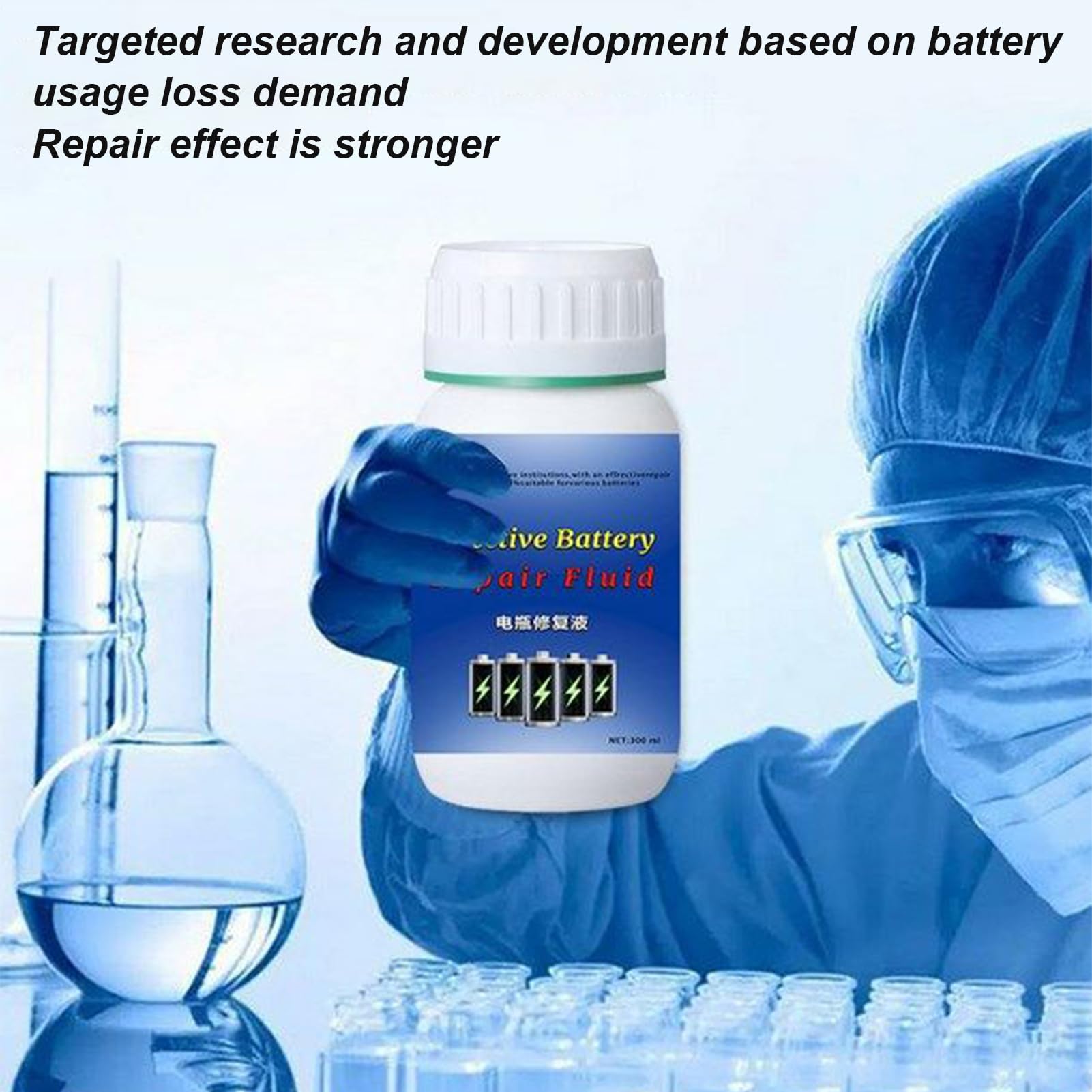 Desolfatatore per Batterie | Soluzione Riparazione Accumulatori 280ml - Additivo Manutenzione per Carrelli da Golf, Auto, e Barche
