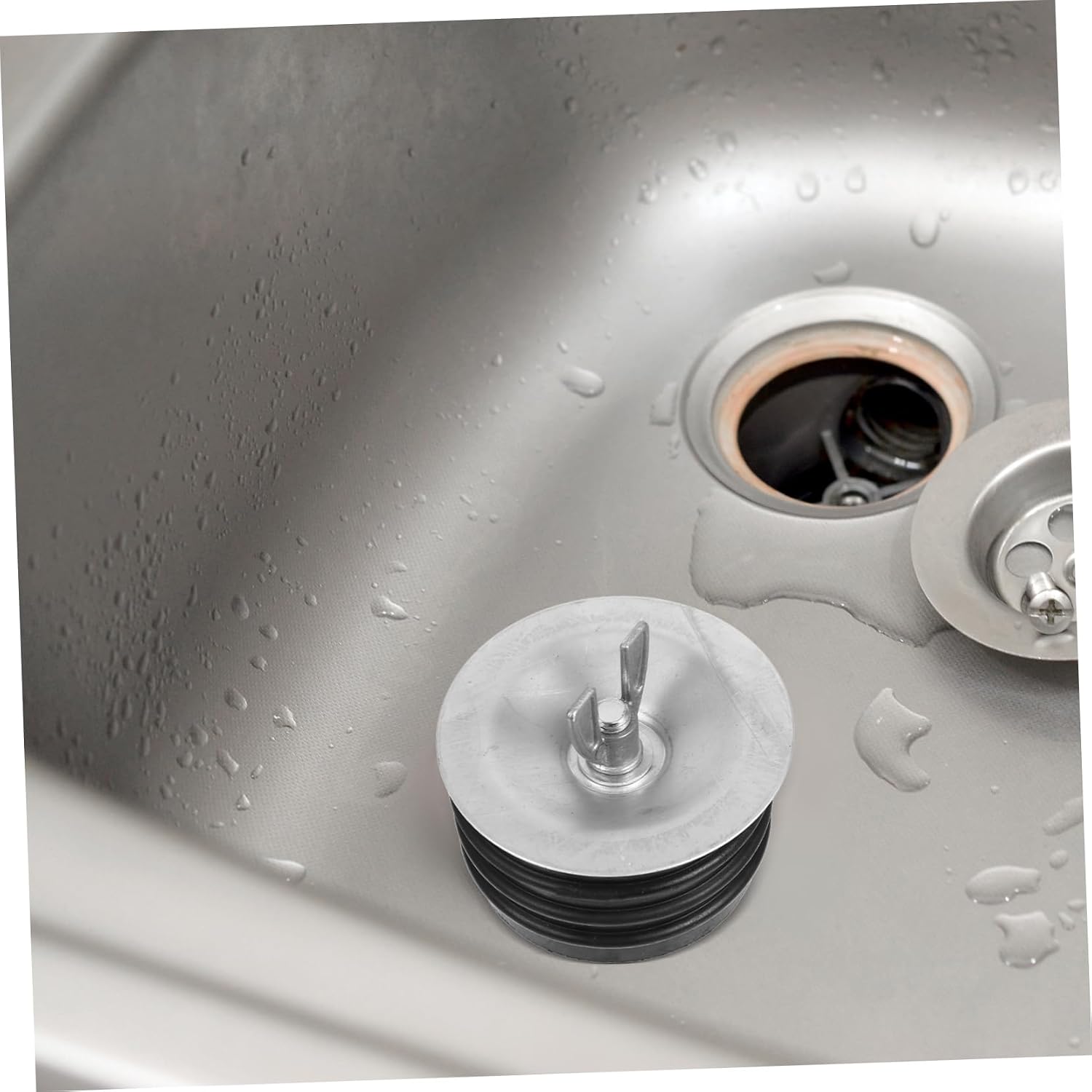 3 Inch Expansion Pipe Plug with Galvanized Screw and Wing Nut