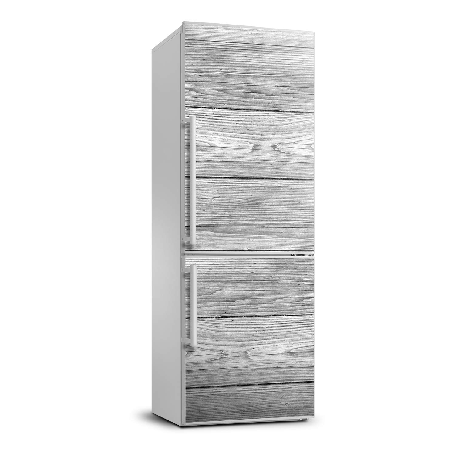 Autocollant frigo 70x190cm motif fond en bois pour déco cuisine