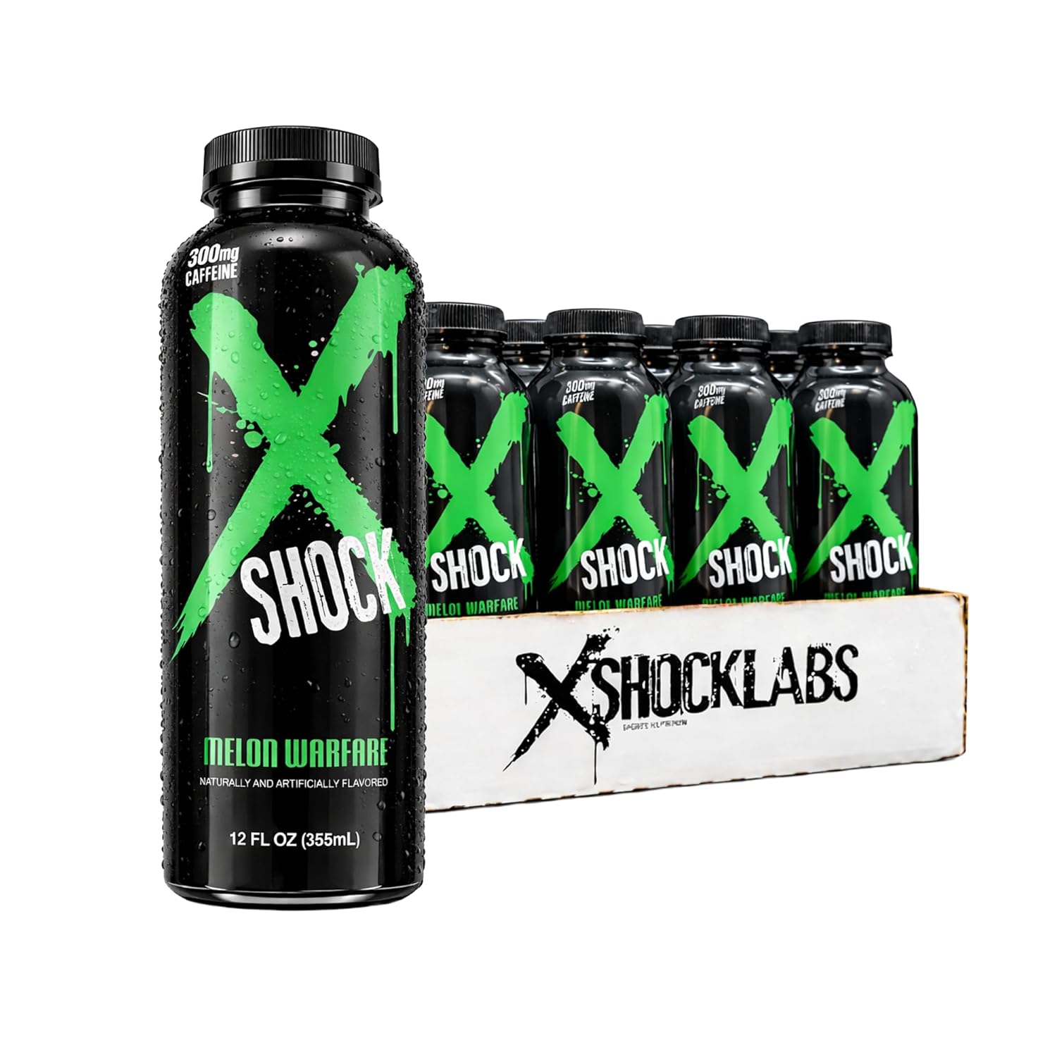 Xtreme Shock RTD Pre-Workout Energy Drink, Cotton Candy, 12 Fl Oz (Pack of 12)