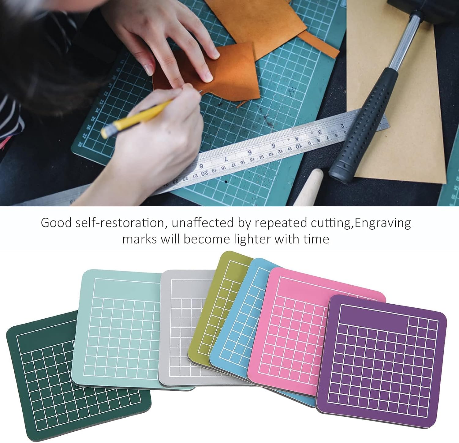 Mini Cutting Pad Self Healing Craft Mat Small Sewing Cutting Mat Non-Slip Mini Cut Board for Scrapbooking Quilting Sewing Accessories