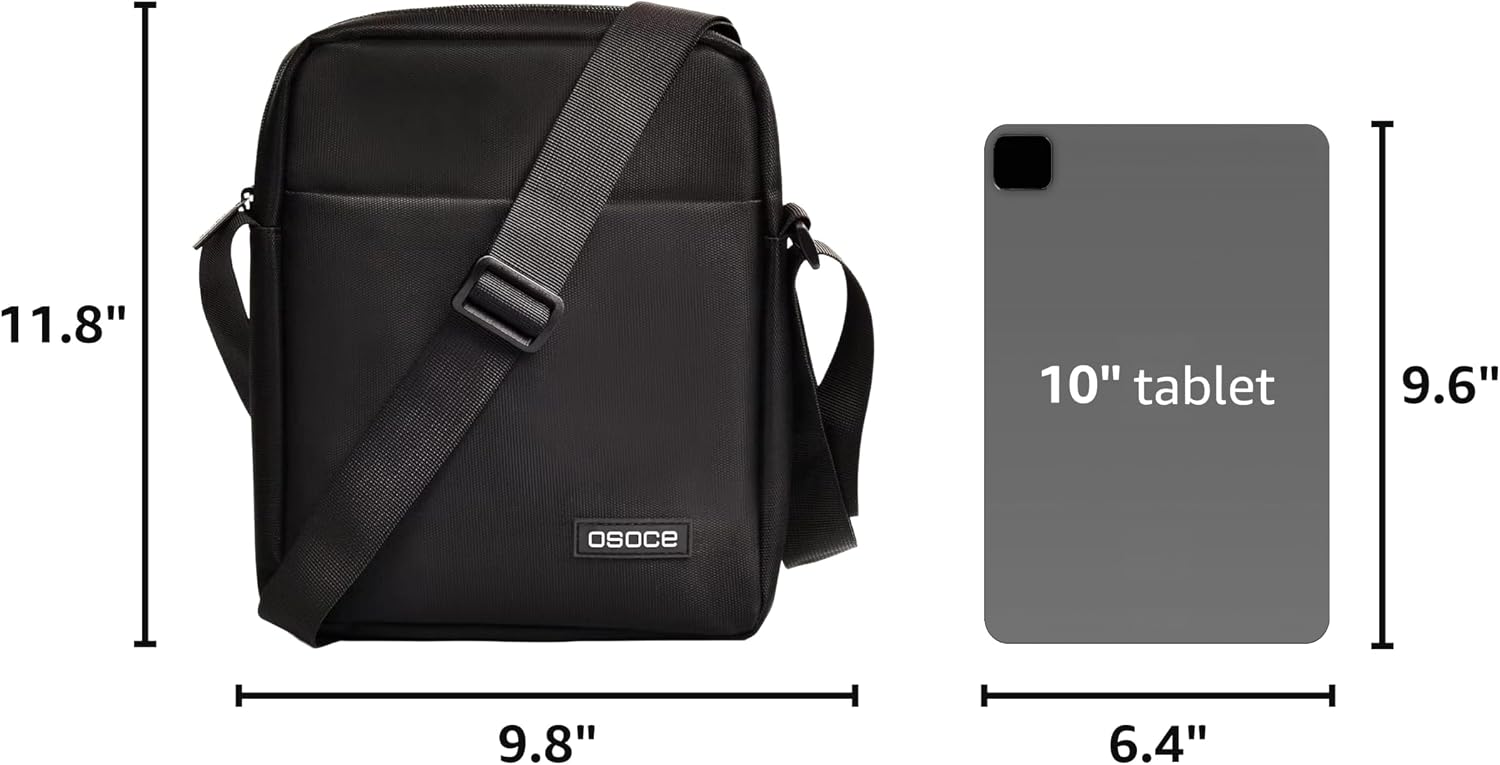 OSOCE Messenger Bag Crossbody Shoulder Bag for Men | Slim Business Design