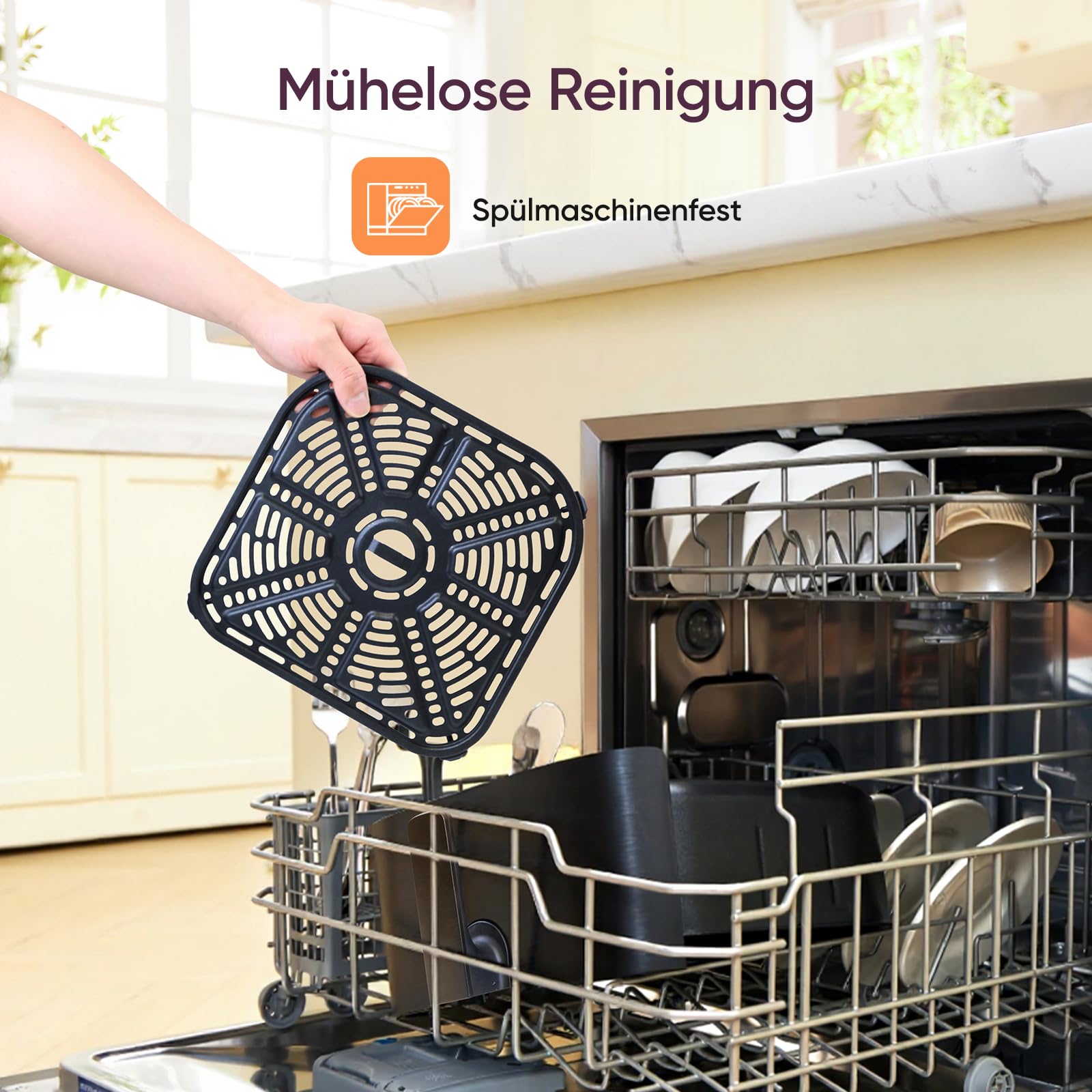 Cosori Airfryer, mit Shake-Reminder, 11-in-1 5,5L Heißluftfritteuse | 97,3 Prozent ölsparend, 67,5 Prozent energiesparend, Schwarz