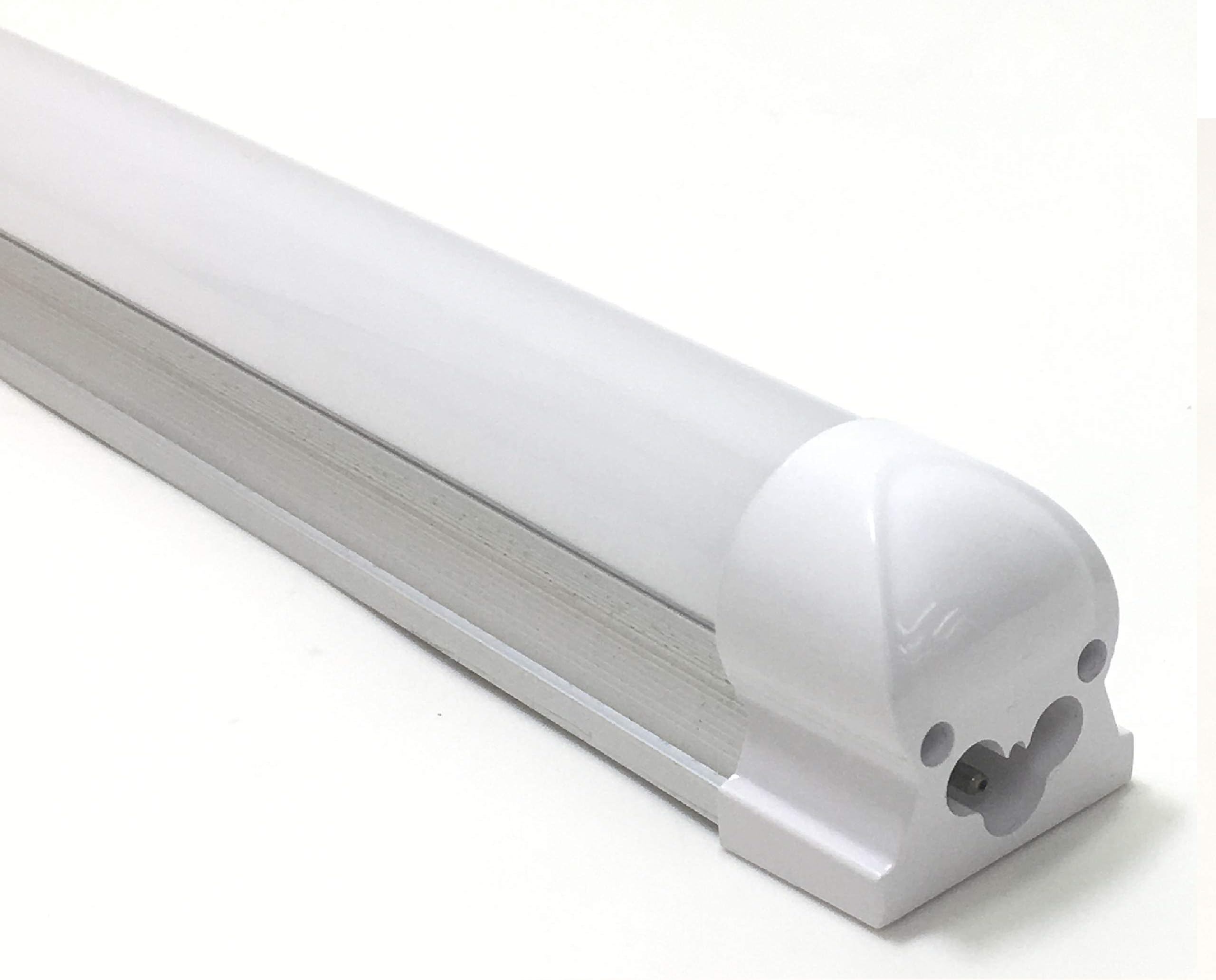 10-Pack 4ft Integrated Led Light Tube 20w Clear 48" 6500k F48T12 Integrated Fluorescent for Basement, Garage, Shop